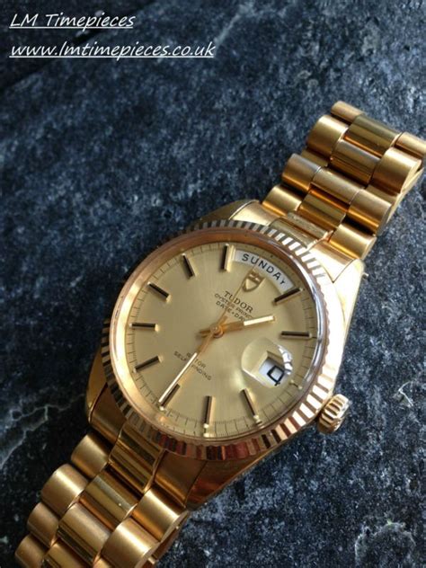 tudor day date gold.